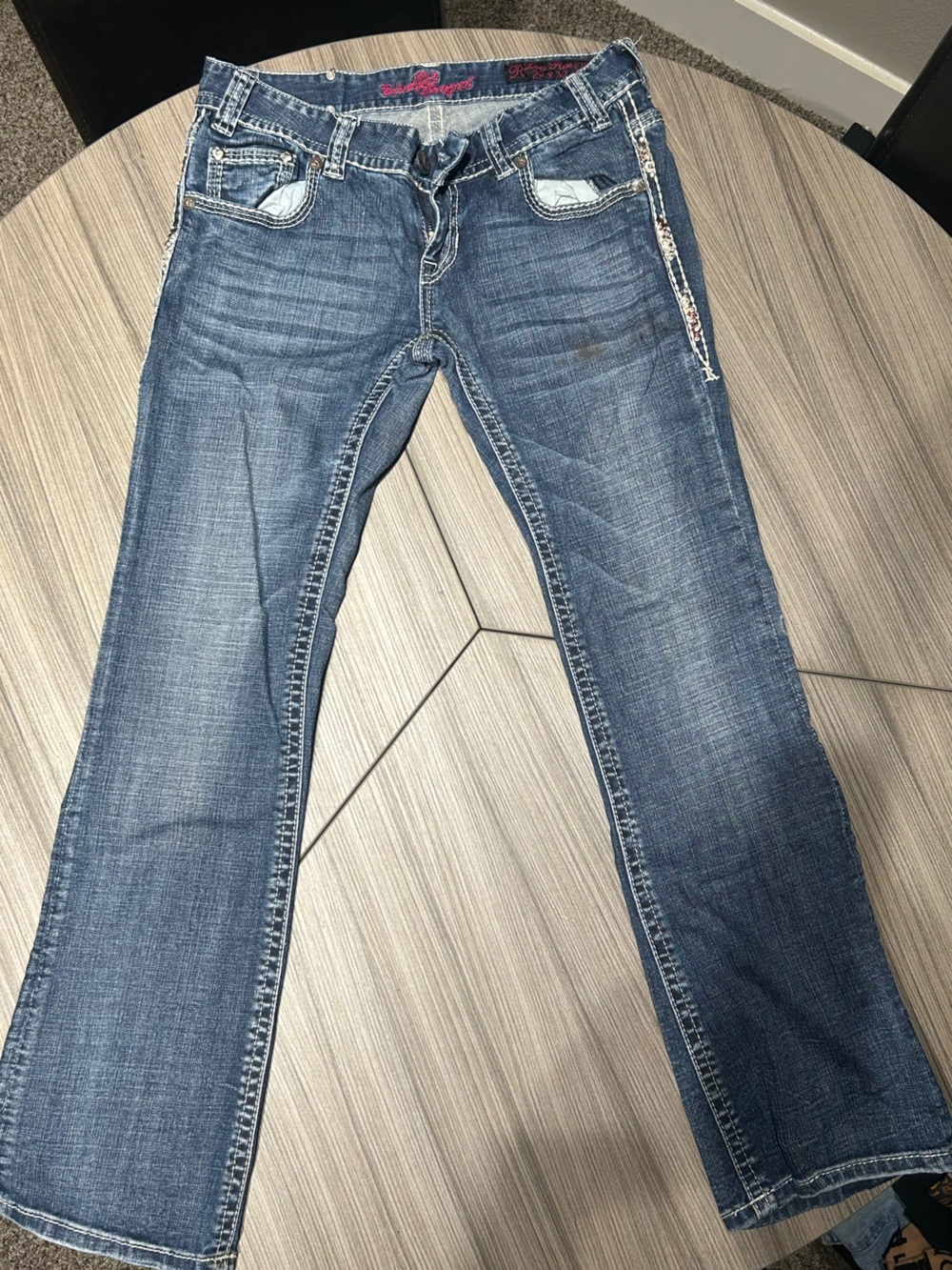 Rock & Roll Cowgirl Medium Blue Skinny Jeans